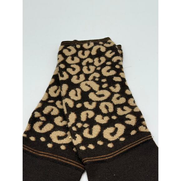 LOUIS VUITTON x Stephen Sprouse Cashmere Silk Leopard Long Gloves*Glitter gold! - Picture 5 of 7